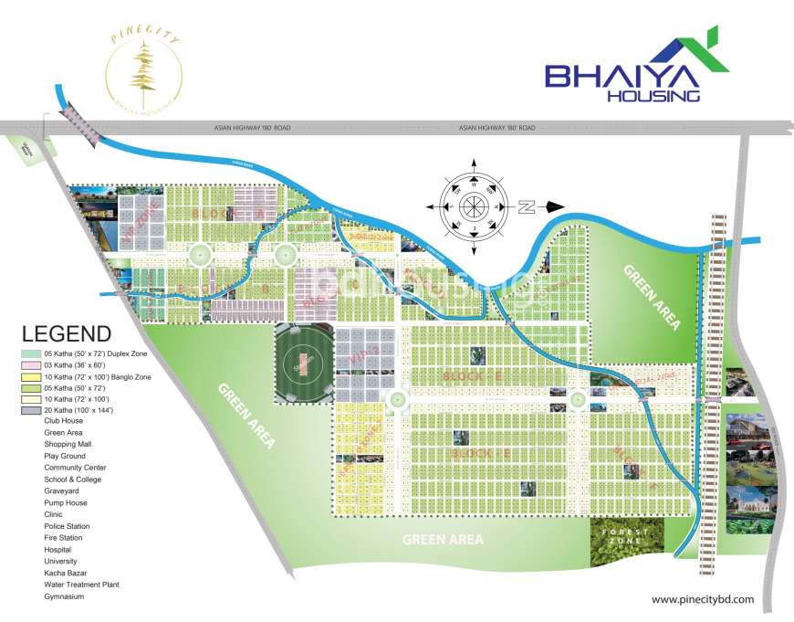 Pine City, Residential Plot at Purbachal