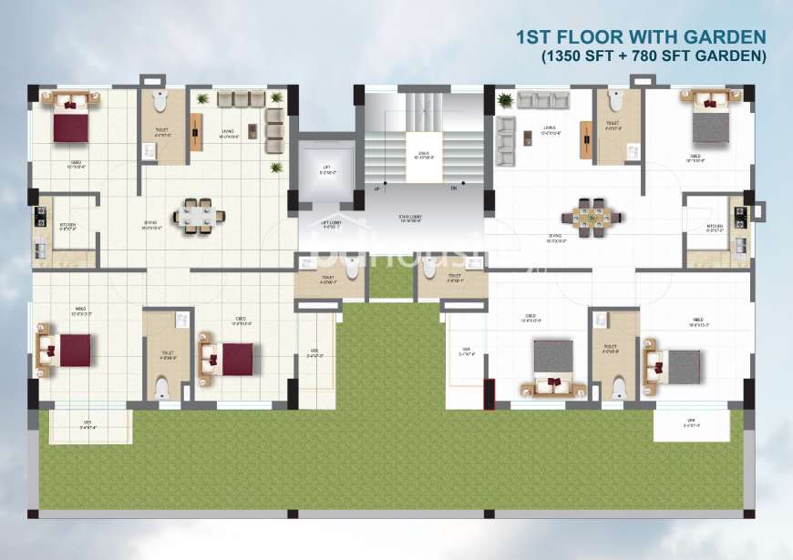 TM South Winds, Apartment/Flats at Aftab Nagar