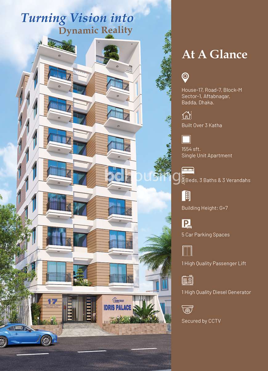 IDRIS PALACE, Apartment/Flats at Aftab Nagar