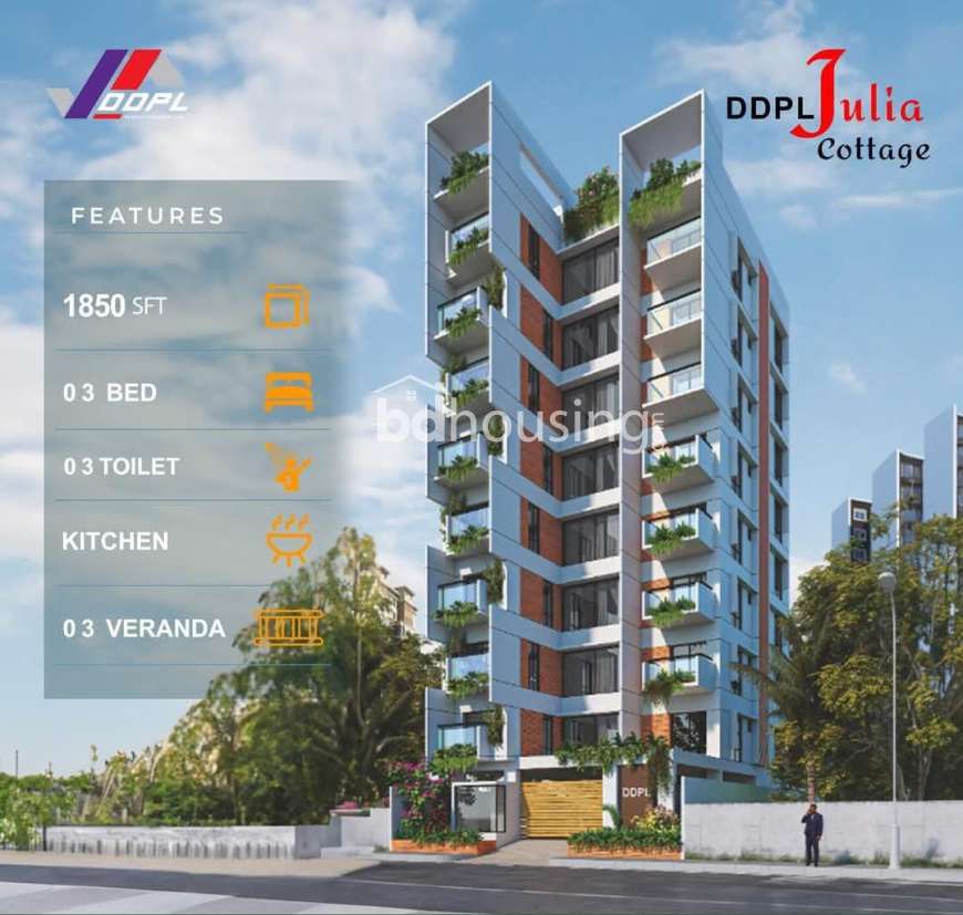 DDPL Julia Cottage , Apartment/Flats at Bashundhara R/A