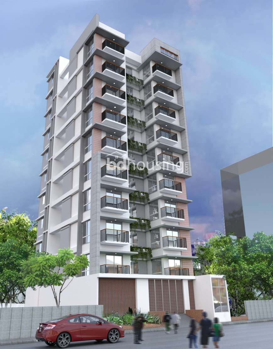 2020 sft 3 bed apt with Gas connection., Apartment/Flats at Bashundhara R/A