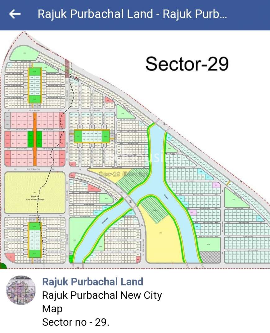 Rajuk Purbanchal Sector 29, Road 124A. 3 Katha Corner, Bideshi Plot for Sale, Residential Plot at Purbachal