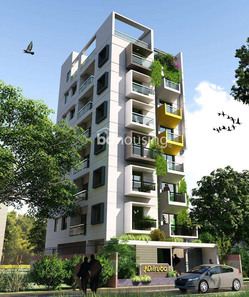 4 Bedroom 1785 sft. South Facing Flat at Block B Aftabnagar, Apartment/Flats at Aftab Nagar