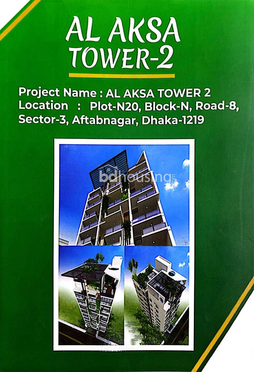 Al Aksa Tower 2, Land Sharing Flat at Aftab Nagar