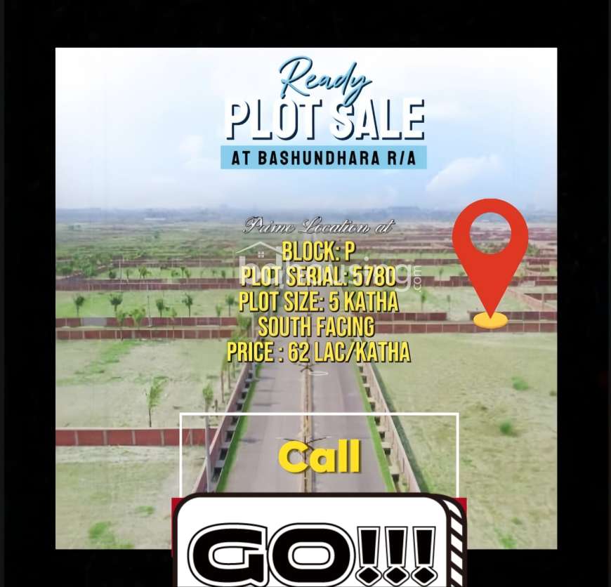 Ready Plot for sale at Basundhara R/A -P block , Residential Plot at Bashundhara R/A