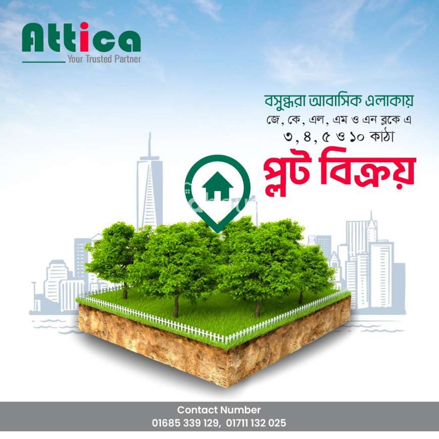 5 katha lan sale in Bashundhara, Residential Plot at Bashundhara R/A