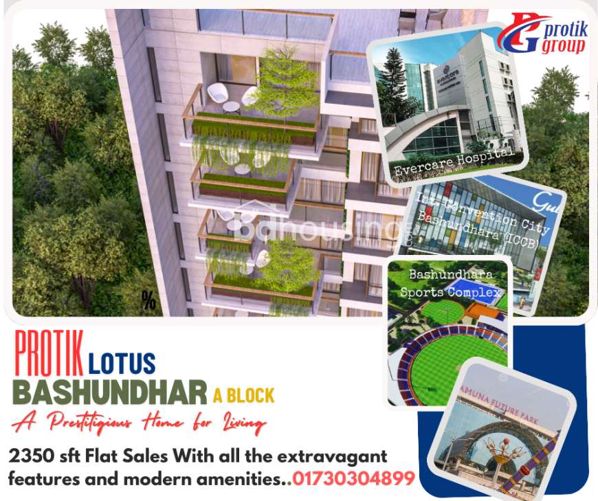 Protik Lotus , Apartment/Flats at Bashundhara R/A