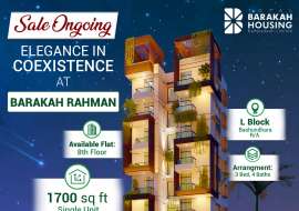 1700 sqft, 3 Beds Almost Ready  for Sale at Bashundhara R/A Apartment/Flats at 